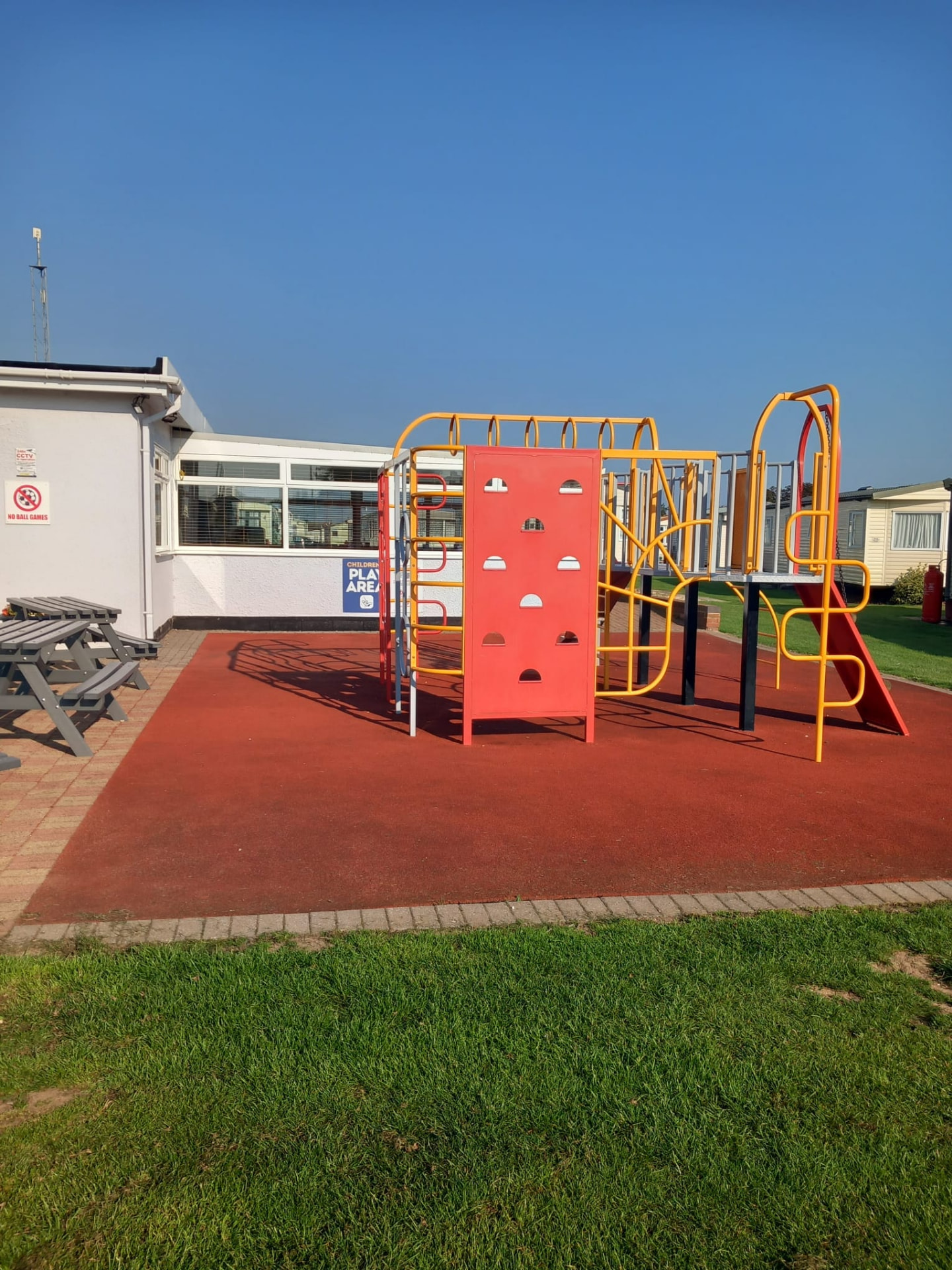 Children's play area at Towervans Caravan Park, Mablethorpe